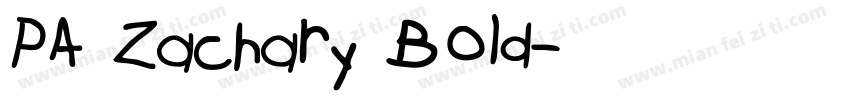 PA Zachary Bold字体转换